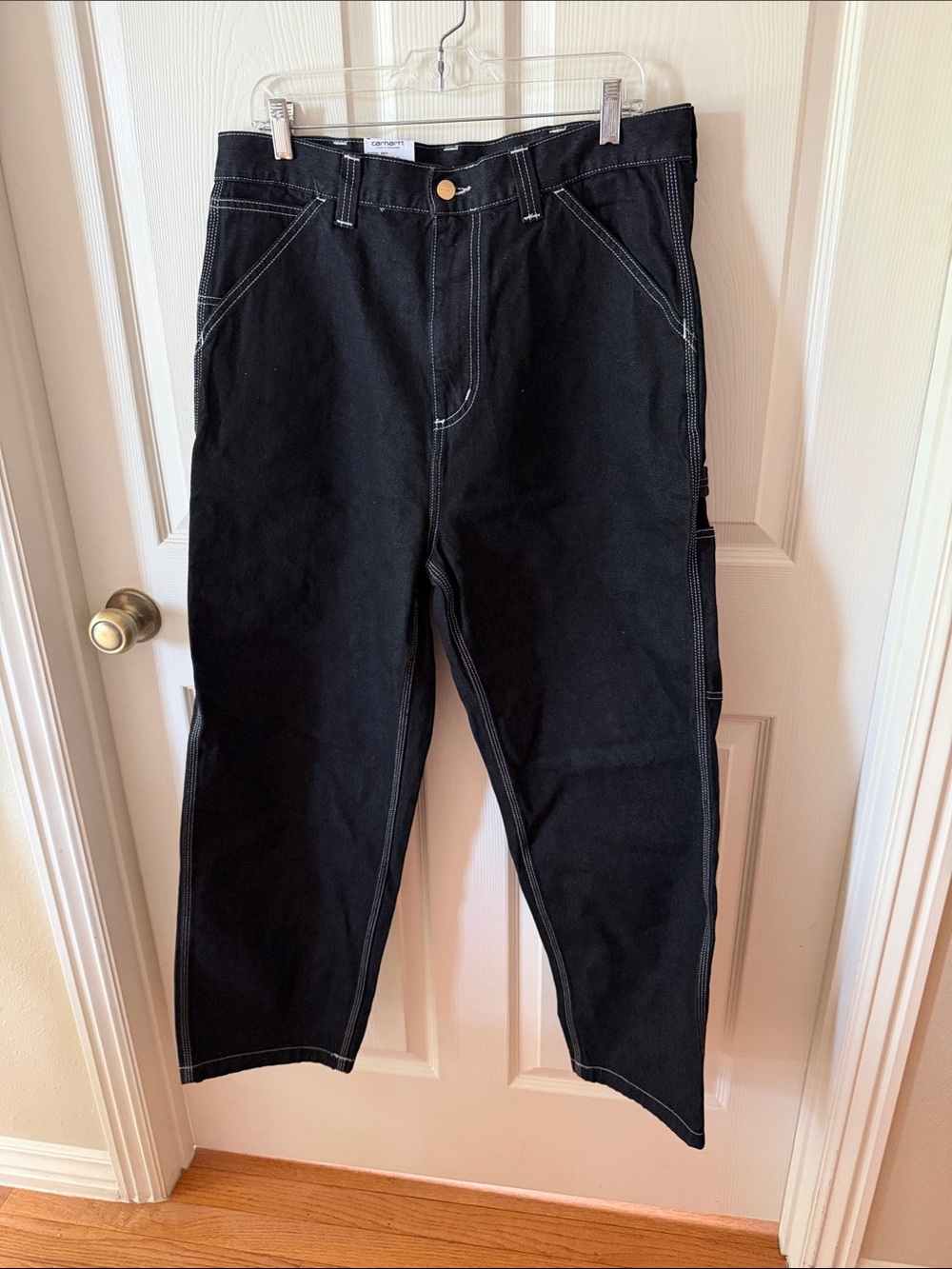 Carhartt WIP OG Single Knee Black Loose Straight Fit Jeans Sz M.  New. Box4